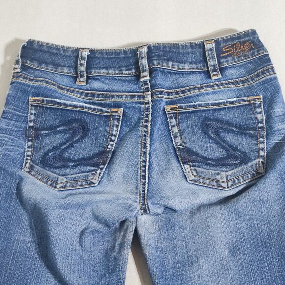 Silver Jeans women's size W30/L34 medium washed blue colour Suki Boot cut jeans - Picture 4 of 16